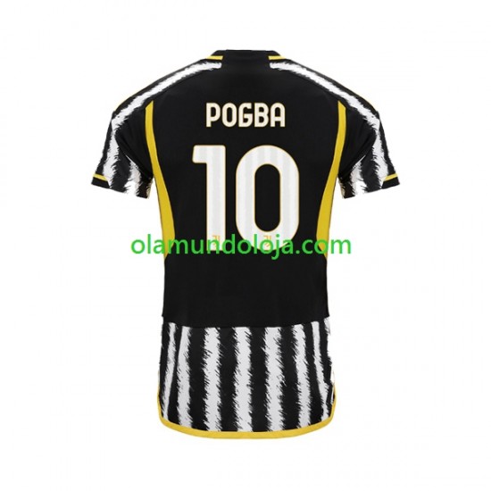 Camisola Juventus Paul Pogba 10 Homem Equipamento Primeiro 2023-2024 Manga Curta